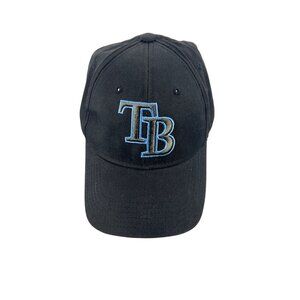 Tampa Bay Rays Black Adjustable Baseball Cap Fan Favorite Genuine MLB Hat